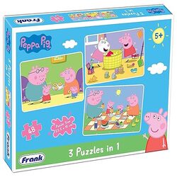 Frank Peppa Pig 3 Puzzles in 1 - 48x3 pieces